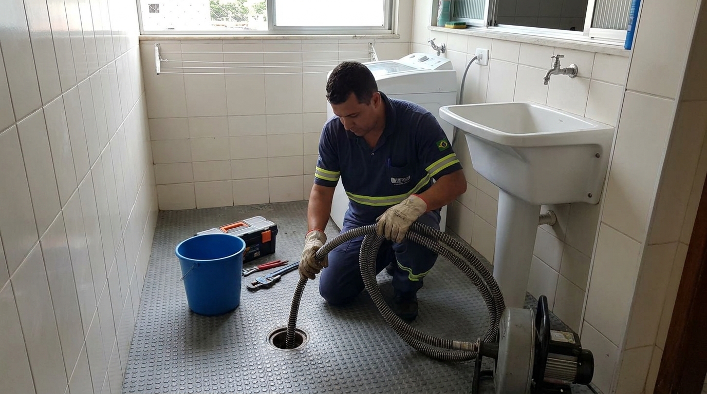 Desobstrução na Cozinha em Taboão da Serra‑SP